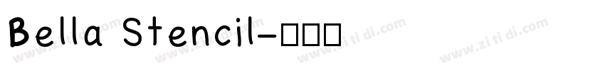 Bella Stencil字体转换